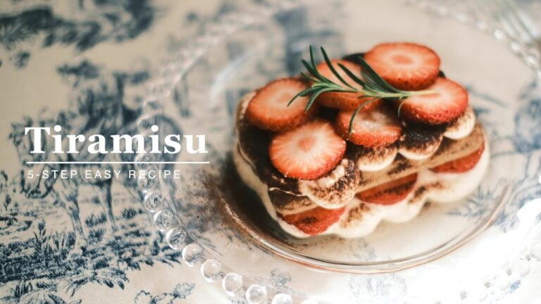 【レシピ】韓国カフェ風おしゃれなティラミスの作り方【超簡単・混ぜて重ねるだけ！】
