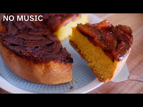 ASMR  簡単★キャラメルかぼちゃケーキの作り方  NO MUSIC