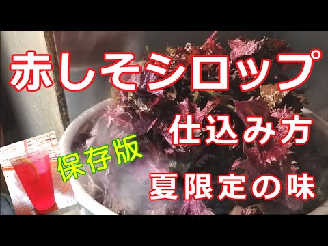 【保存版】基本の赤紫蘇/赤しそシロップのつくりかた/簡単でおいしい