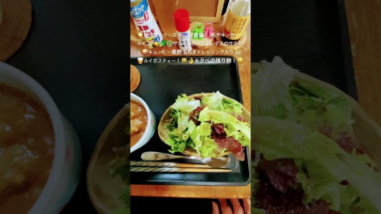 2025年4月4日🌟　#飯テロシリーズ昼食編 #カレーライス #レタス #lunch  #short