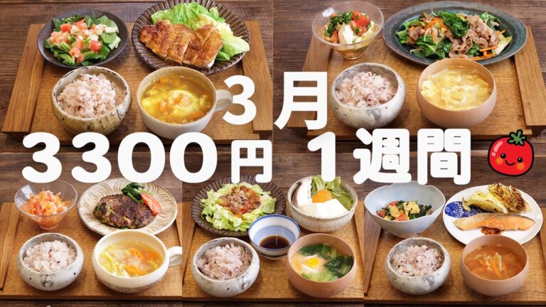 【薬剤師の健康ごはん】春キャベツで3300円5日間献立｜体にやさしい節約レシピ(579)