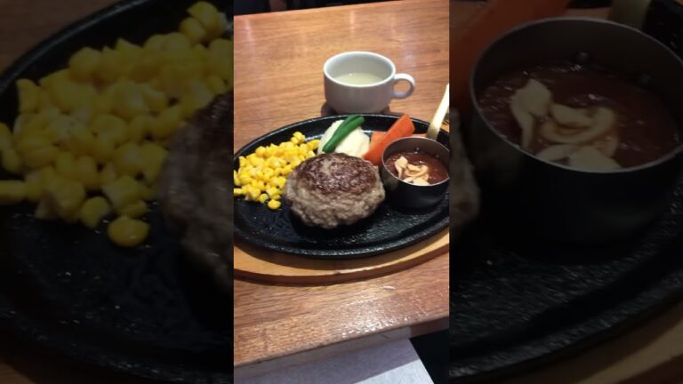 グリル大宮・梅田店。ガーリックBBQソースハンバーグ。うますぎる。 #旅 #汽船 ＃梅田 #istandwithukraine