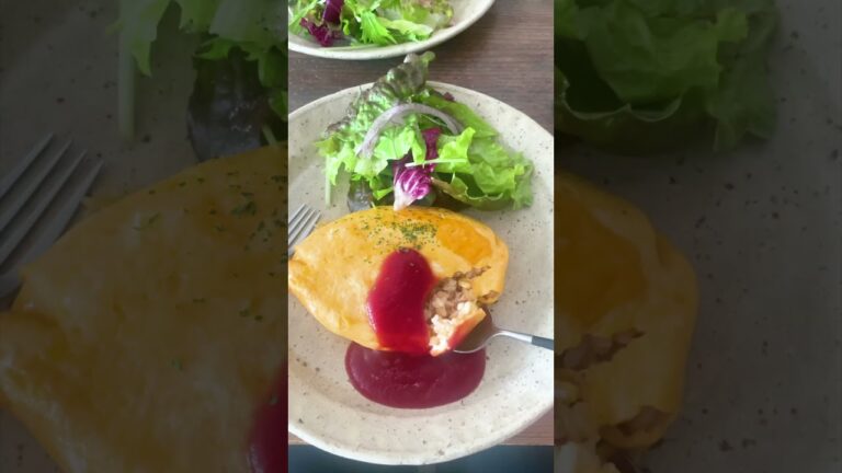 【人気店】ふわっふわの和風オムライスが話題🍳行列のできるランチカフェ『torse』#shorts #Shortsvideo #グルメ