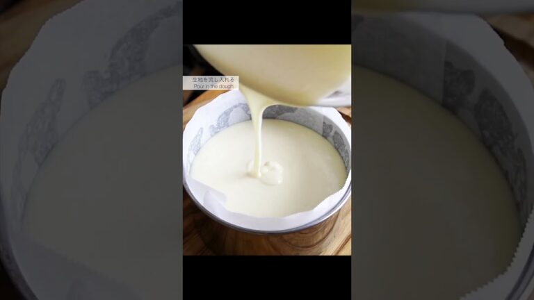 200円で作れる！節約ヨーグルトケーキ作り方！ #shorts