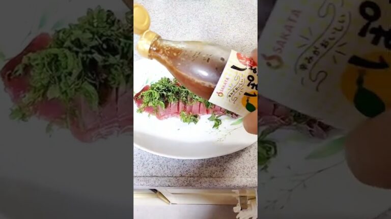 カツオ✨〜しょうがポン酢とお刺し身〜