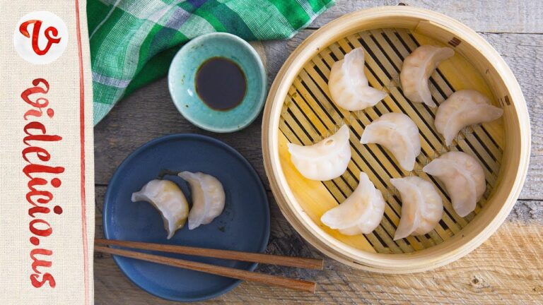 本格飲茶をおうちで手作り♪ぷりぷりエビ蒸し餃子｜How to make Shrimp steamed dumplings