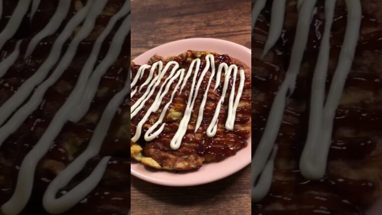 【貧乏飯】キャベツ太郎でお好み焼き？！#shorts #料理 #節約 #駄菓子