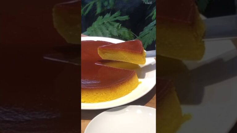 #shorts 濃厚かぼちゃプリンの作り方【しっかり固めプリン】おうちで簡単スイーツレシピ♪