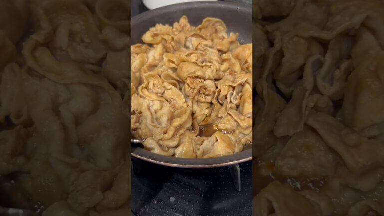 豚バラを醤油で味付けするだけでご飯がすすむ‼️#時短料理#豚バラ肉簡単料理#豚バラレシピ