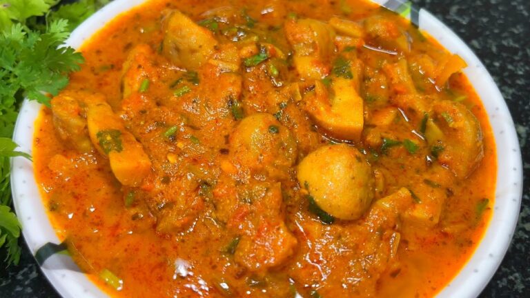 मटन के स्वाद जैसी मशरूम की सब्जी | Mashroom ki Sabji | Mashroom ki Sabji in Cooker | मशरूम मसाला करी