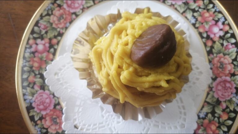 秋の味覚で!!　【モンブランケーキ】作り。　#旬を楽しむ　#マロンペースト　#お家で　#手軽に　#安価で