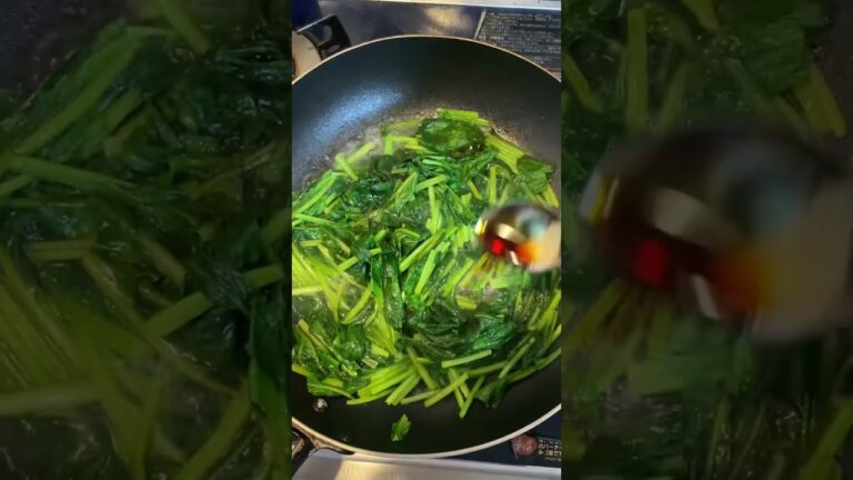 昨夜の夕飯♪メインは焼き魚やけど…簡単我家のほうれん草卵😋