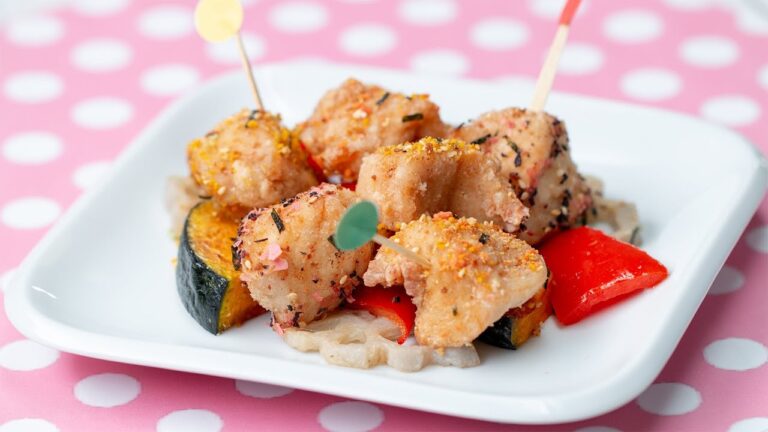 ふりかけで♪カラフル唐揚げ