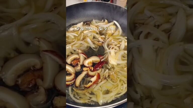 フライパンひとつだけで作る【スープ明太子パスタ】 #パスタ #ワンパン #shorts