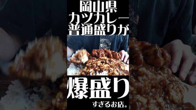 岡山県)1キロ超えるデカ盛りすぎるカツカレー。
