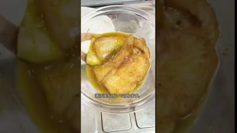 魚のカレー風味な竜田揚げ#dinner #shorts #amsr #beer #料理動画