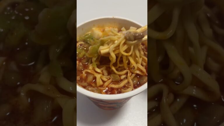 ずっと前にマツコの知らない世界でやってた蒙古タンメン中本に納豆を入れると美味しいというやつやってみた #マツコの知らない世界 #蒙古タンメン中本 #納豆 #ブルアカ