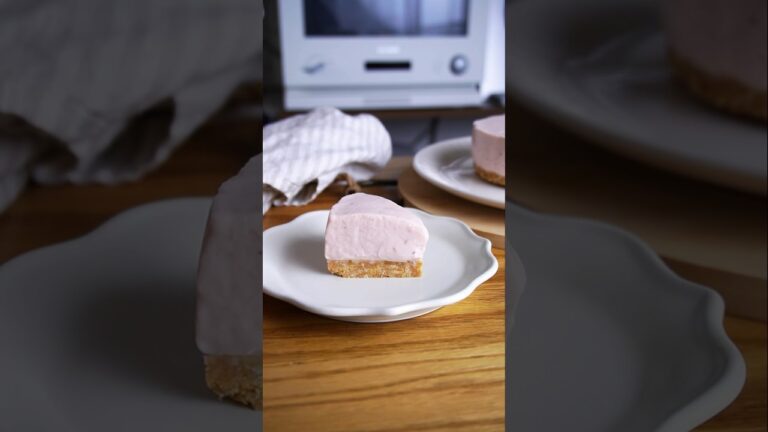 材料3つ！いちごレアチーズケーキ作り方！#food