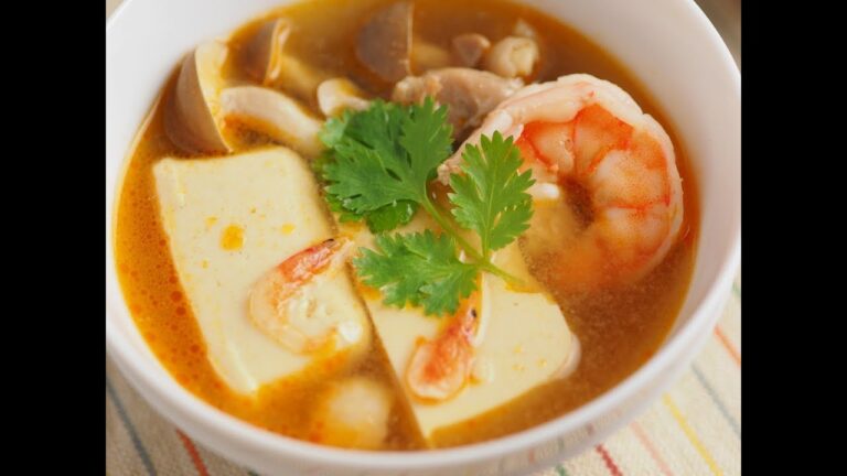 カレー豆腐のエスニックスープ