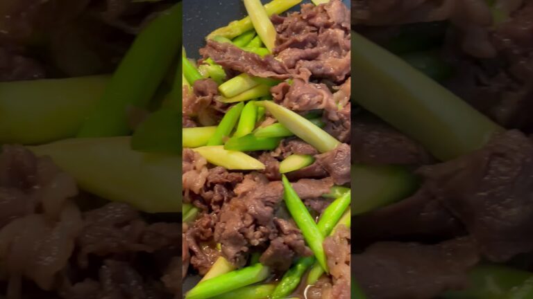 牛肉とアスパラ。#Shorts