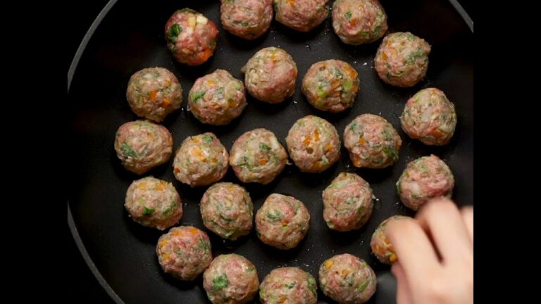 野菜入りミニミートボール