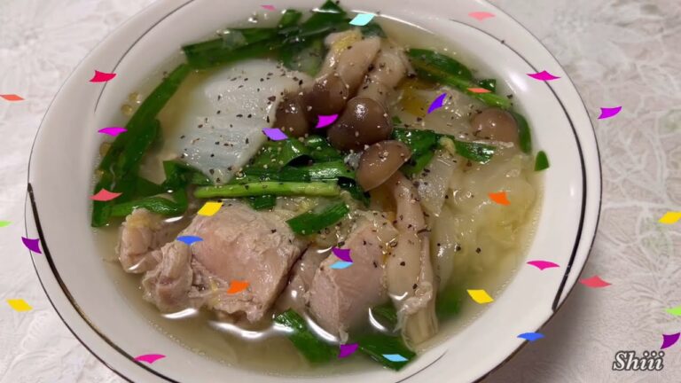 クッキングプロ「鶏肉と白菜のホロホロ塩スープ｣