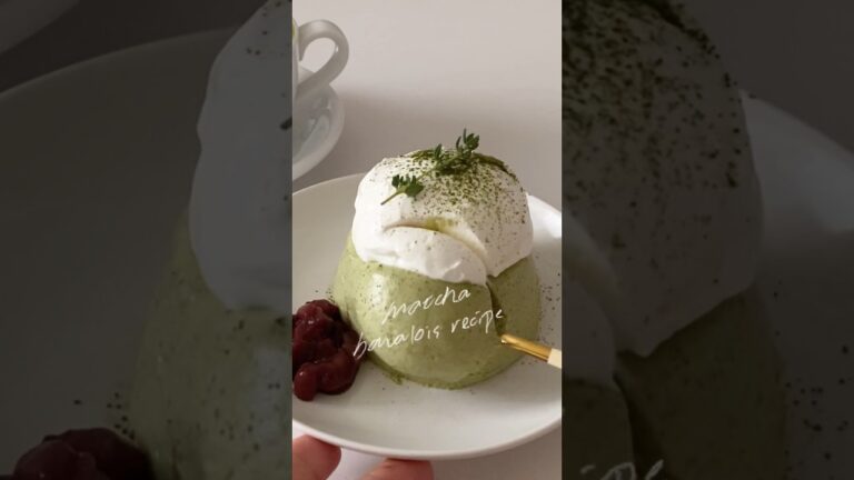 抹茶ババロアのレシピ🍵🌞#youtubeshorts #shorts #shortvideo