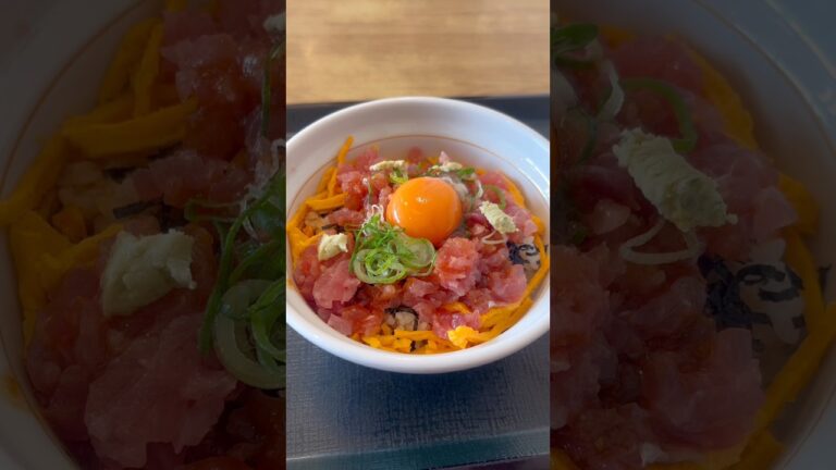 なか卯の復活「まぐろユッケ丼」が、ヤバい‼️#shorts