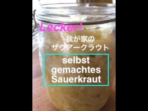 【自家製発酵食品】ザウアークラウトの作り方 / selbst gemachtes Sauerkraut   ドイツの代表的食品、ザウアークラウトを作りました。腸内活動を活発に！