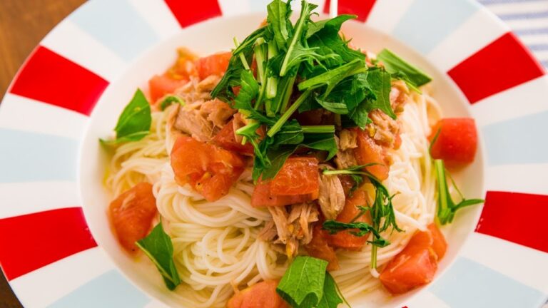5分で完成！トマトとツナのイタリアン風そうめんトマトとツナのイタリアン風そうめん