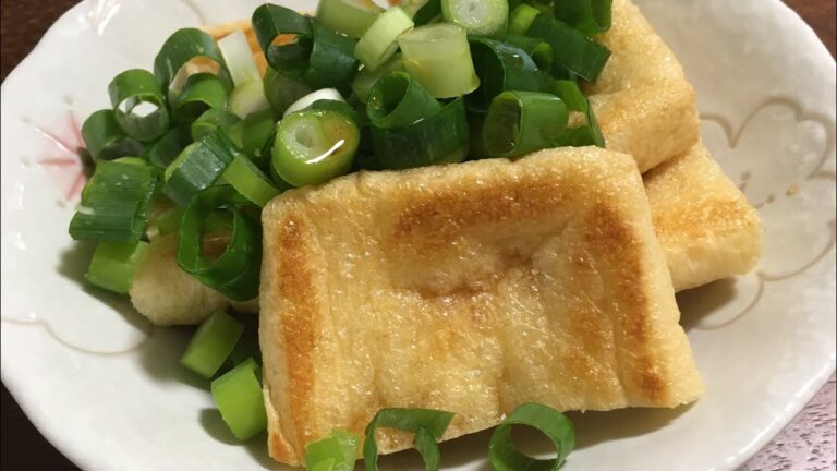 【超簡単料理】焼き油揚げのポン酢がけ！