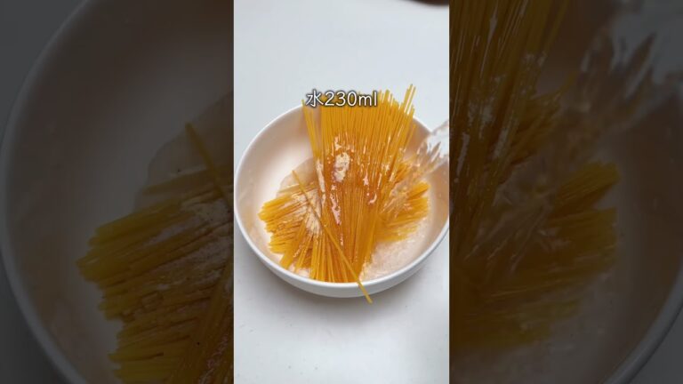 レンジで和風パスタ