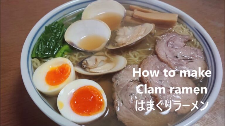 はまぐりラーメン🍜　ラーメンアレンジ！　BAKAUMAXヽ(^。^)ノ　How to make Clam ramen 　＃はまぐり　＃はまぐりラーメン　＃clamsoup