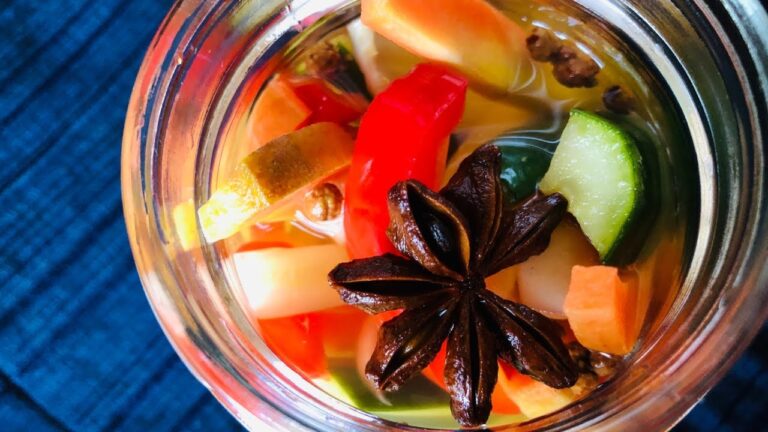 【色彩と香り豊かなピクルス】の作り方とレシピ✨信州の春🌸桜とじゅんちゃん熱唱中🎤の映像付き🤣#作り置き