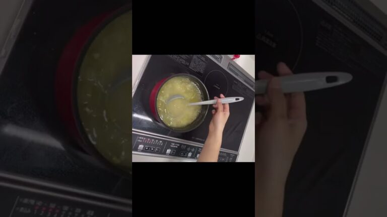 キャベツと落とし卵の味噌汁#short