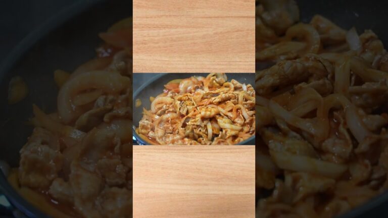 いつもの料理にちょこっと加えて味レベルアップ！（ポークスパイスチャップ）#shorts