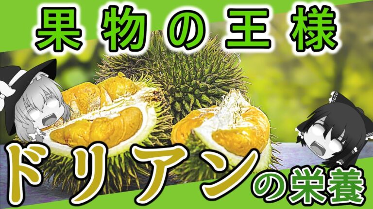 【ゆっくり解説】臭いけど美味しい？『ドリアン』の栄養について解説！