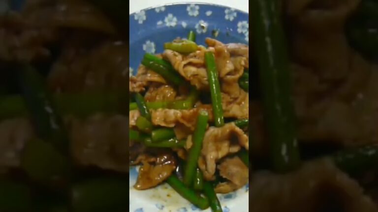 にんにくの芽炒め