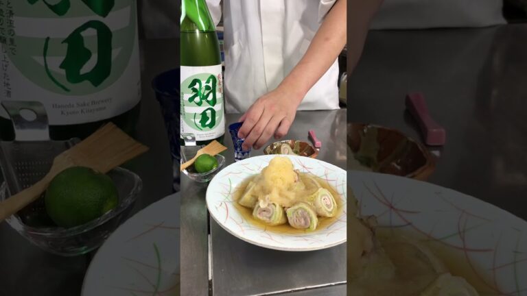 【冬にぴったり】白菜が美味しい、豚バラロール白菜の作り方！#shorts