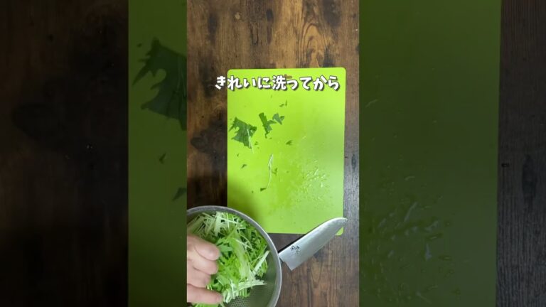 水菜は生のまま冷凍保存できます／時短レシピのための野菜の作り置き