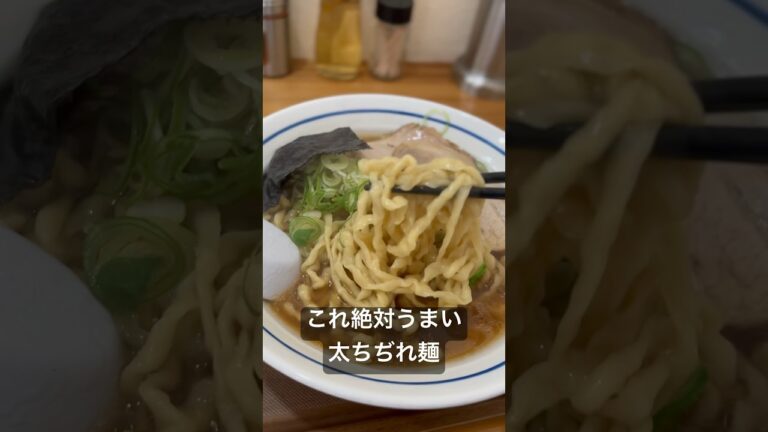太ちぢれ麺がこってりスープによく絡む！鶴岡市【めん処鶴つる】さんごちそうさまでした😊　#japan #ランチ #ラーメン #美味しい #グルメ #shorts