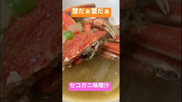 カニ汁を飲み干したい〜セコガニ味噌汁を作ったよ♪