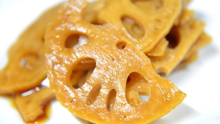 蓮根の醤油漬け　How to make lotus root pickled in soy sauce