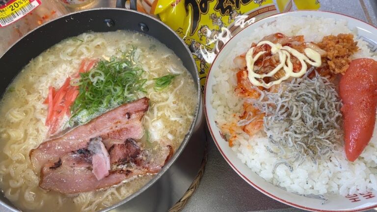 【男飯テロ】うまかっちゃん2人前と２合飯に勝るものはない。