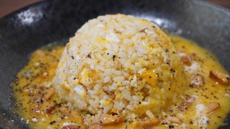 毎日炒飯50日目！【カルボナーラ炒飯】をつくってみた！絶品！！