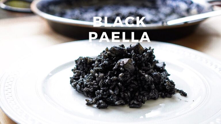 イカ墨パエリア  Black paella with squid ink recipe (ARROZ NEGRO) 【Barcelona バルセロナからの本場スペイン料理レシピ】