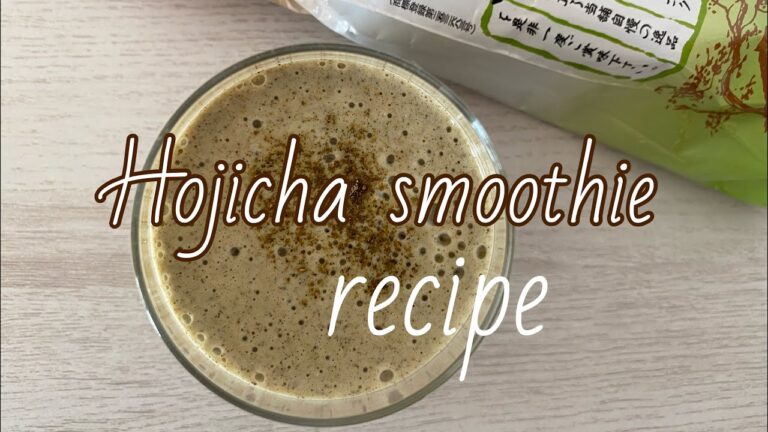 【オートミール】ほうじ茶スムージーの作り方/How to make Hojicha smoothie