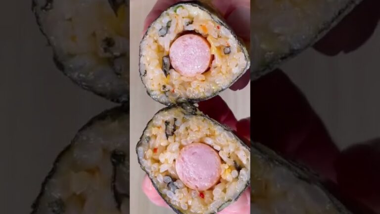 ウインナー入り韓国風焼きおにぎり