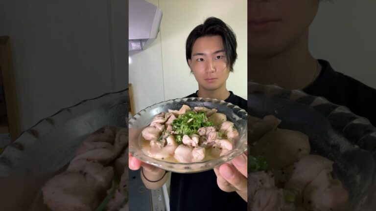 【レンチン】ねぎ塩チキン！#shorts #自炊 #ダイエットレシピ