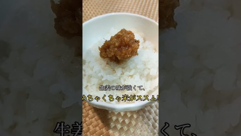 リピ決定!!話題の【うまくて生姜ねぇ!!】 #ごはんのお供 #お取り寄せ #万能調味料
